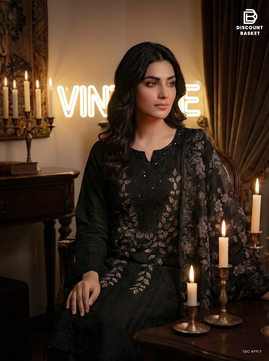 Pakistani Inspired Printed Swizz Lawn Dress